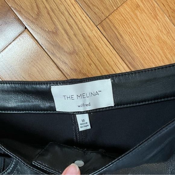 Wilfred Melina Straight Leather Pants - Picture 3 of 3